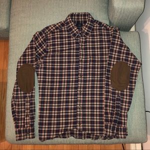 J. Crew wool button down with elbow patches